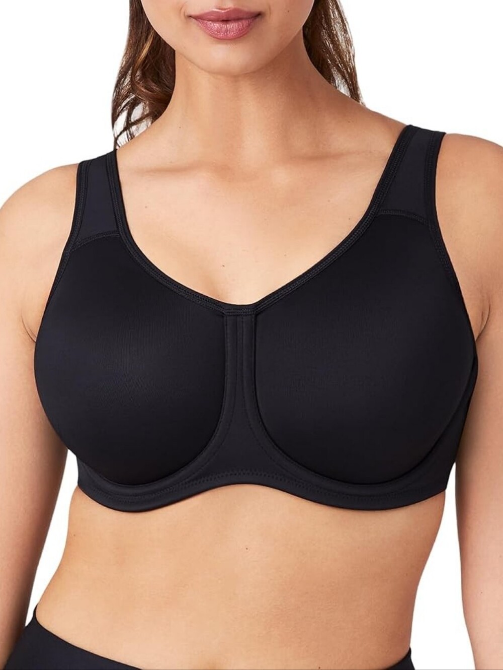 Wacoal Simone Sport Black Underwire Bra for high intensity sports, 40D